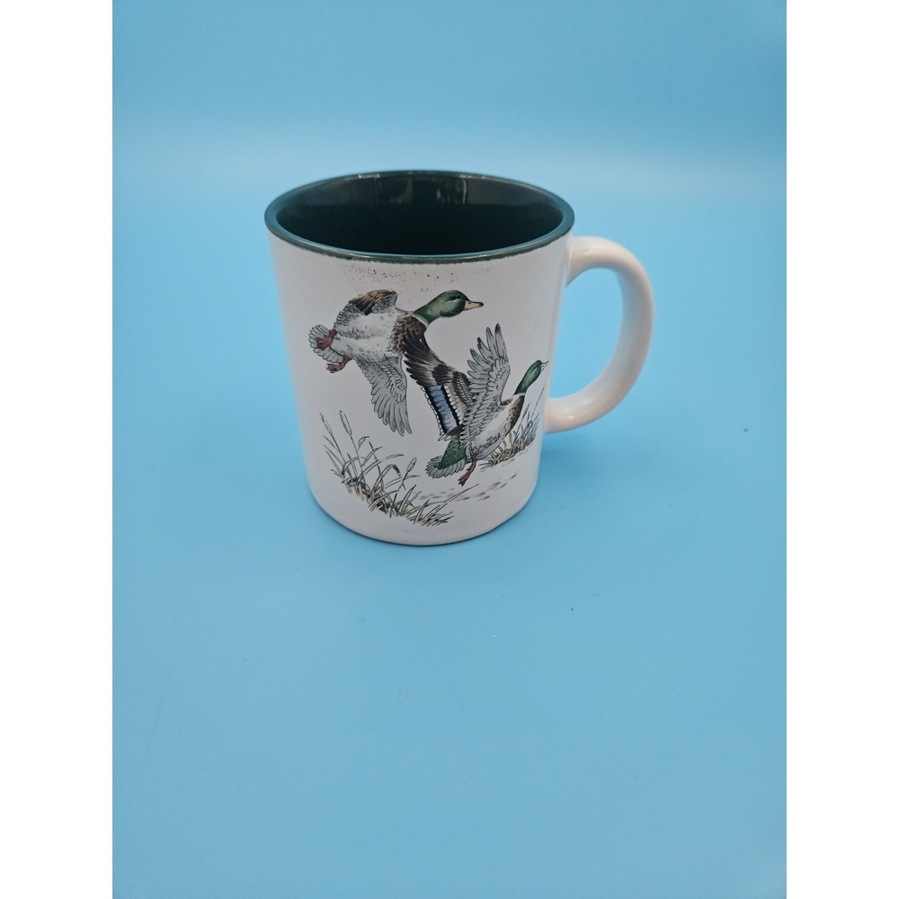 Vintage Otagiri Japan Mallard Ducks Ceramic Coffee Mug